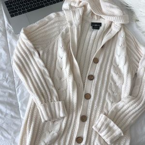 Cream button up cardigan